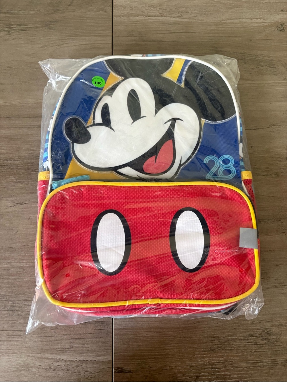 NWT Disney Mickey Mouse 28 Backpack Kids School Travel Book Bag Red Blue